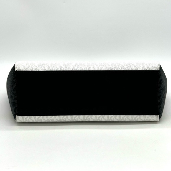 Michael Kors Large Jet Set Travel Chain Shoulder Bag Optic White Multi - Picture 6 of 11